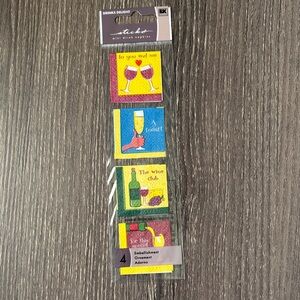 ❤️$2 Sticko Drinks Delight Mini Drink Napkins Wine